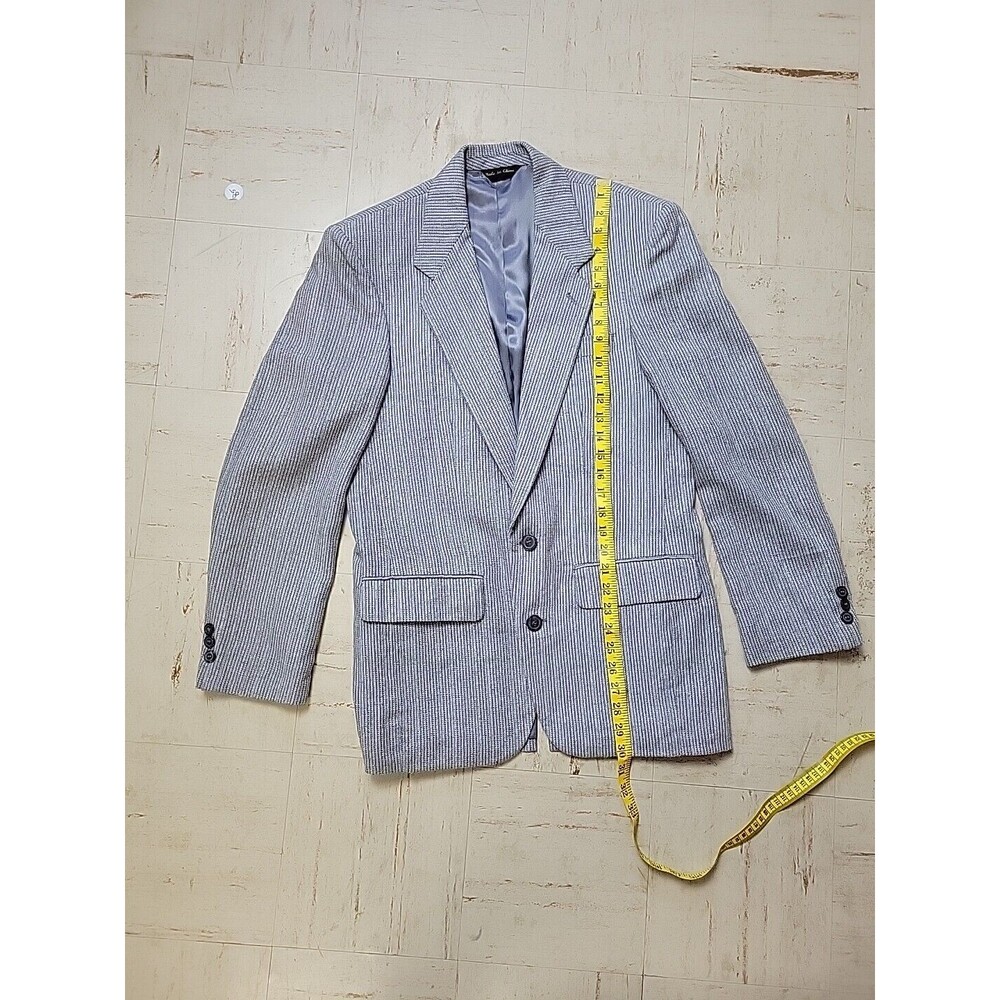 Hill & Archer Linen Men's Sports Coat Jacket‎ Gray 38R Blazer